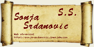 Sonja Srdanović vizit kartica